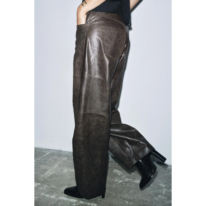 КОЖАНЫЕ БРЮКИ — ZW COLLECTION LIMITED EDITION