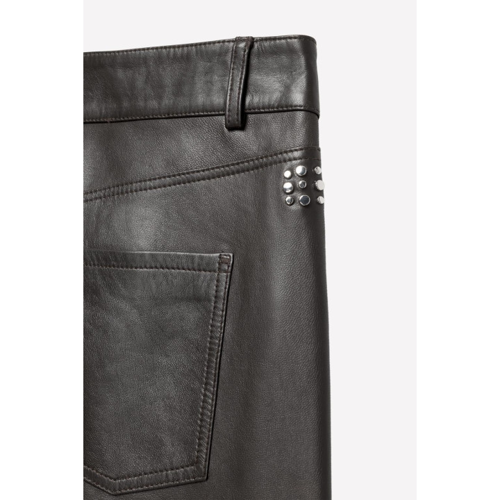 Кожаные узкие брюки ludovic de saint sernin x zara