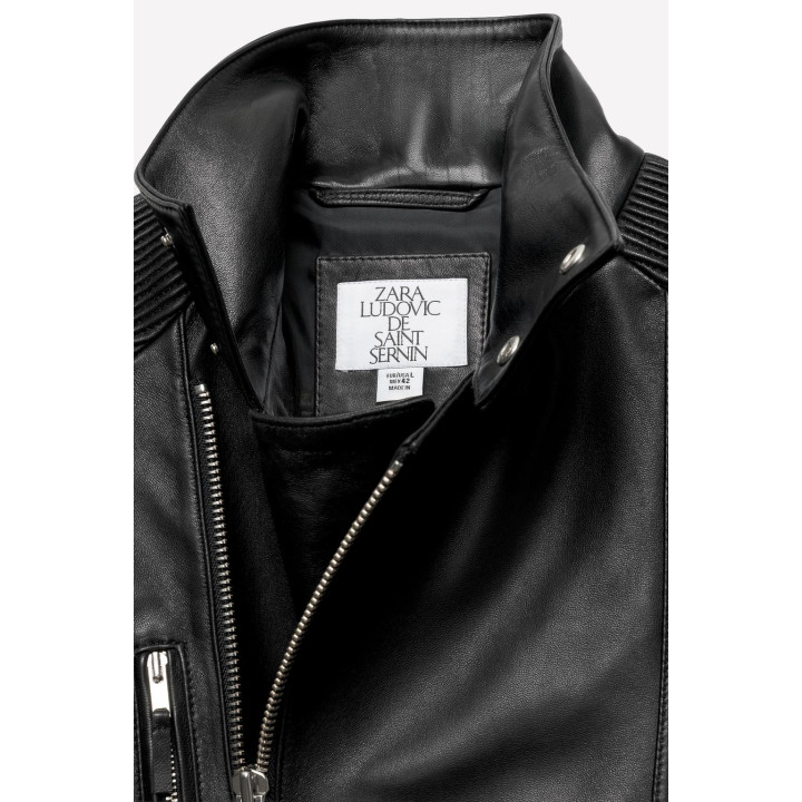 Кожаная мото куртка ludovic de saint sernin x zara