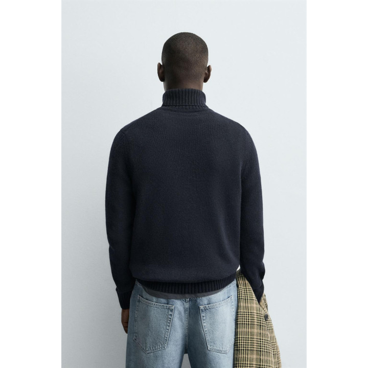 СВИТЕР С ВЫСОКИМ ВОРОТНИКОМ ИЗ СМЕСОВОЙ ШЕРСТИ