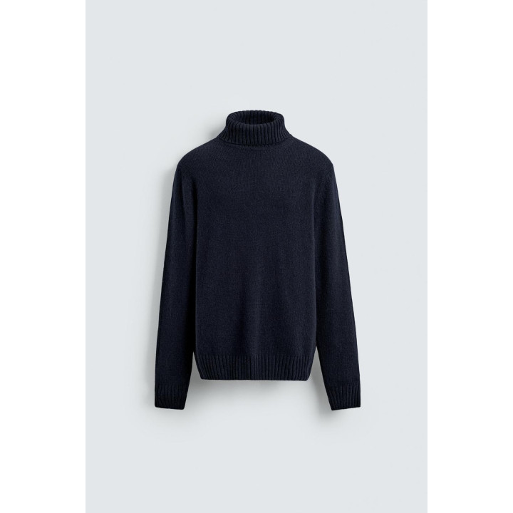 СВИТЕР С ВЫСОКИМ ВОРОТНИКОМ ИЗ СМЕСОВОЙ ШЕРСТИ