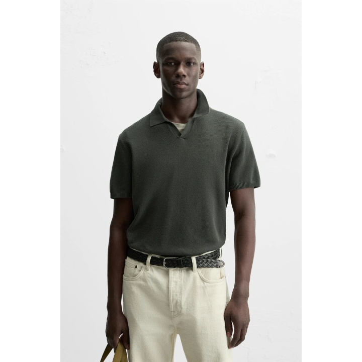 ПОЛО ИЗ РЕЛЬЕФНОГО ТРИКОТАЖА