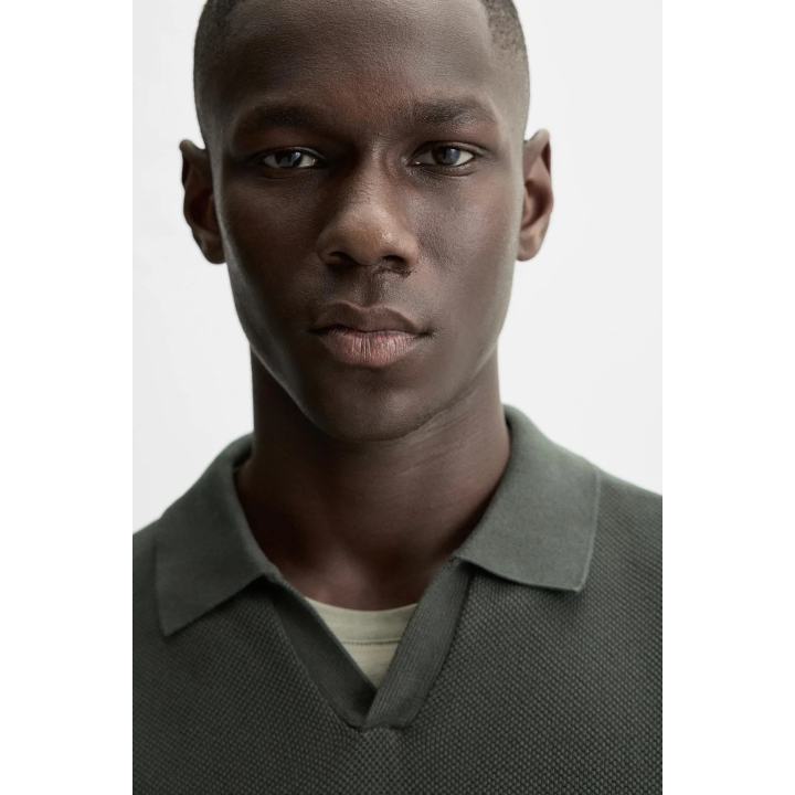 ПОЛО ИЗ РЕЛЬЕФНОГО ТРИКОТАЖА