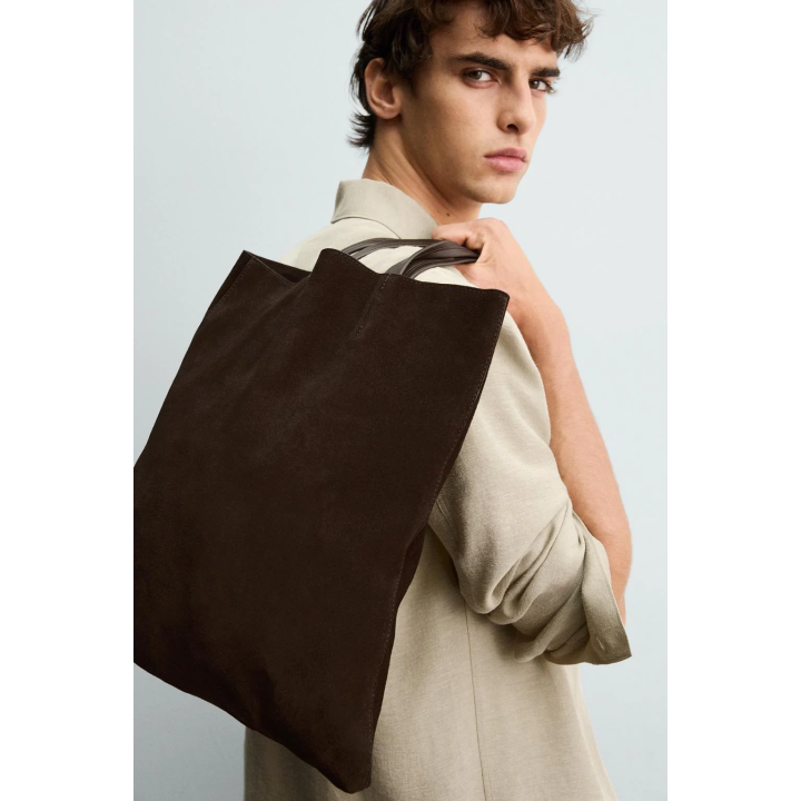 КОЖАНАЯ СУМКА-ШОПЕР