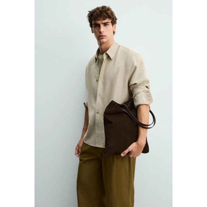 КОЖАНАЯ СУМКА-ШОПЕР