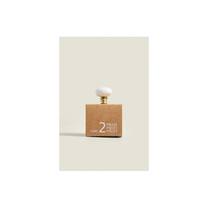 PACK OF OVAL MARBLE DOOR KNOBS (PACK OF 2)