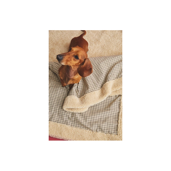 Плед для домашних животных в клеточку