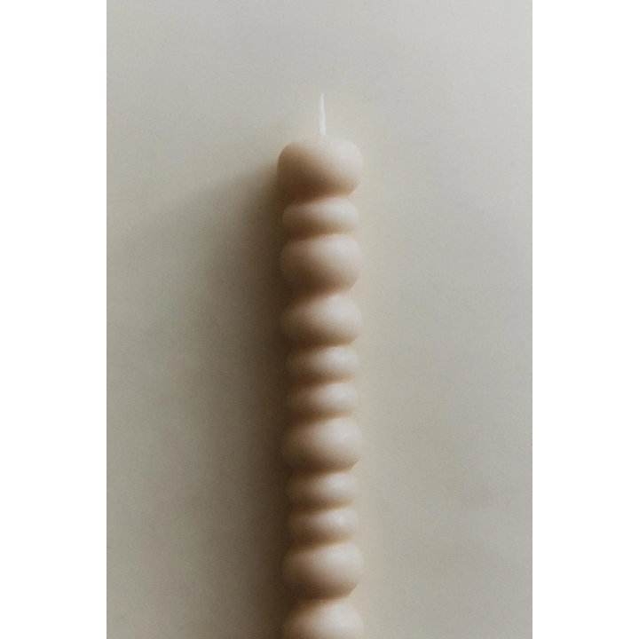 SET OF DECORATIVE WAVY CANDLES (SET OF 2)