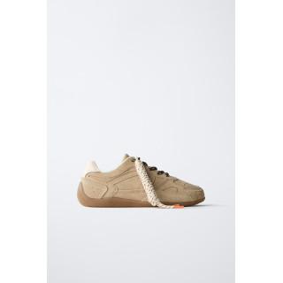 КОЖАНЫЕ КРОССОВКИ НА ШНУРКАХ