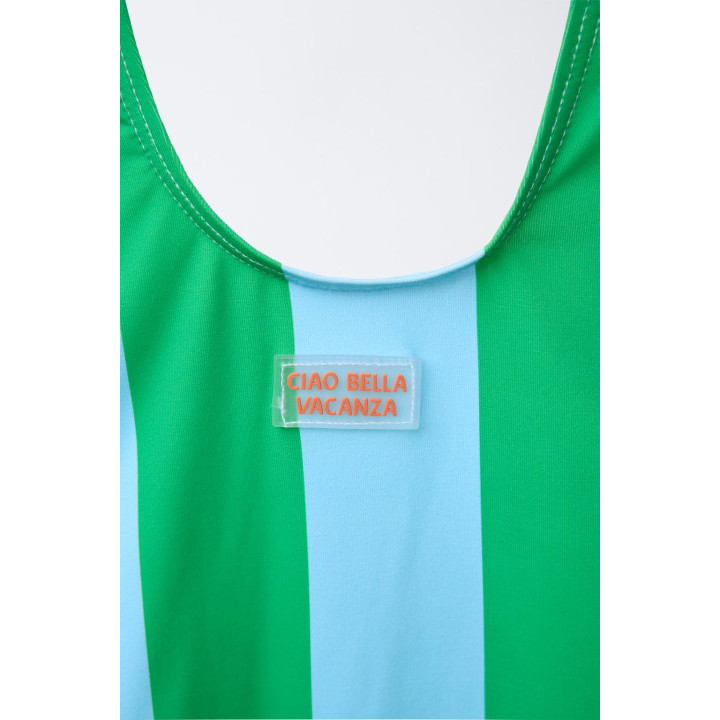 Купальник в полоску с лимоном для детей 2-6 лет