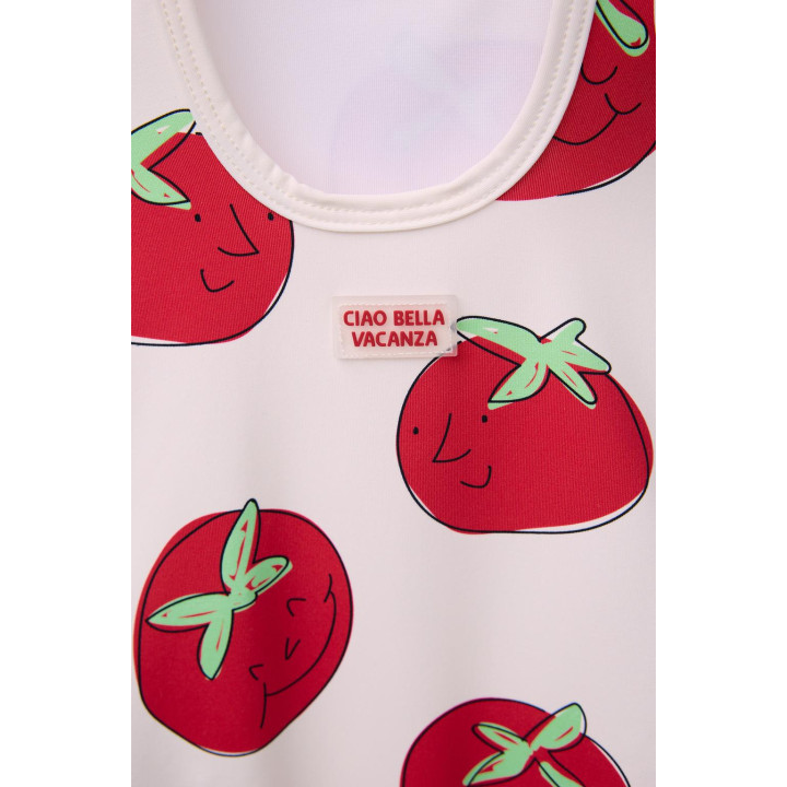 Купальник 2-6 лет помидор