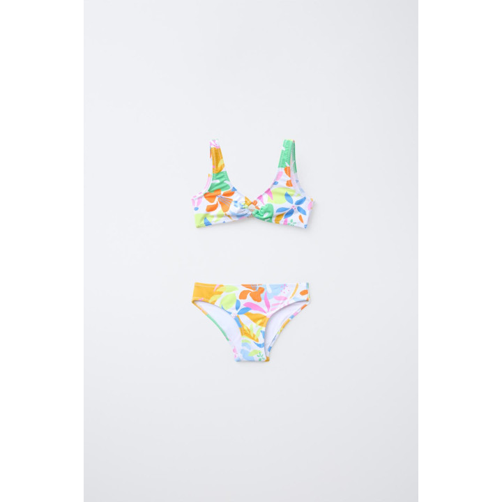 6-14 лет/ тропический бикини с принтом