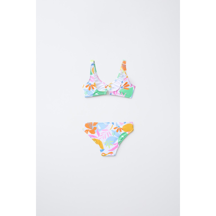 6-14 лет/ тропический бикини с принтом