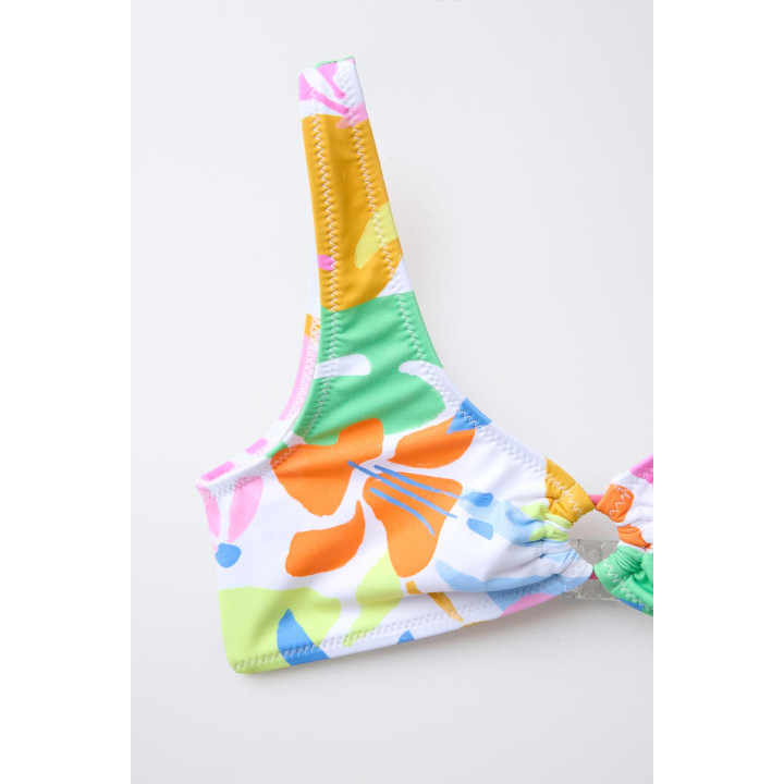 6-14 лет/ тропический бикини с принтом