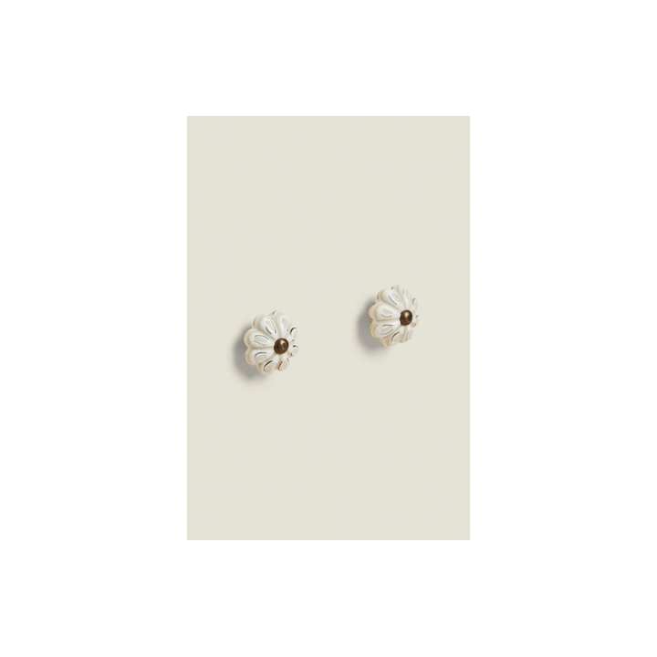 PACK OF CERAMIC FLOWER DOOR KNOBS (PACK OF 2)