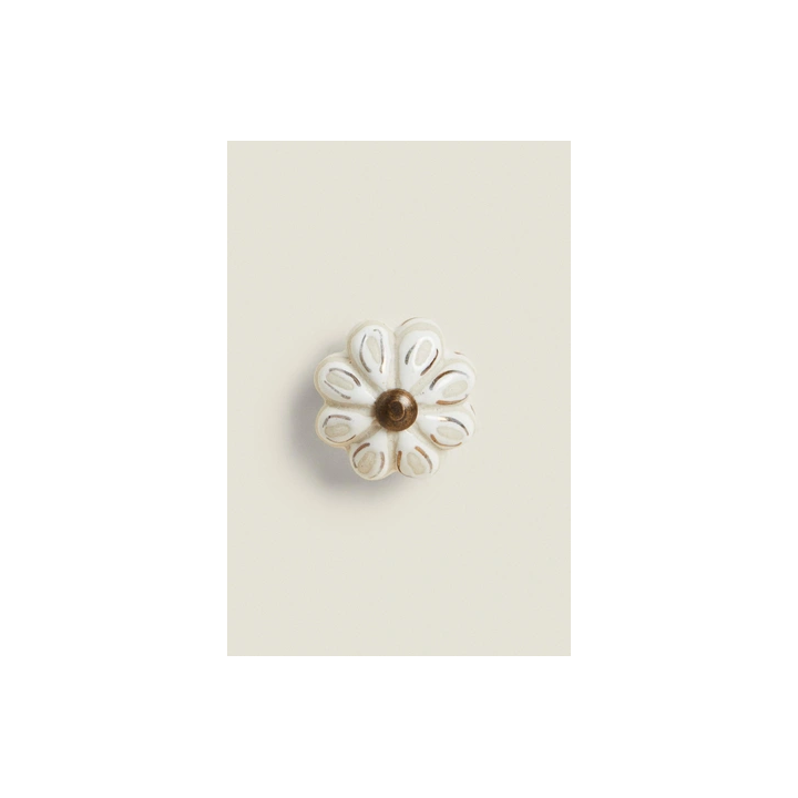 PACK OF CERAMIC FLOWER DOOR KNOBS (PACK OF 2)