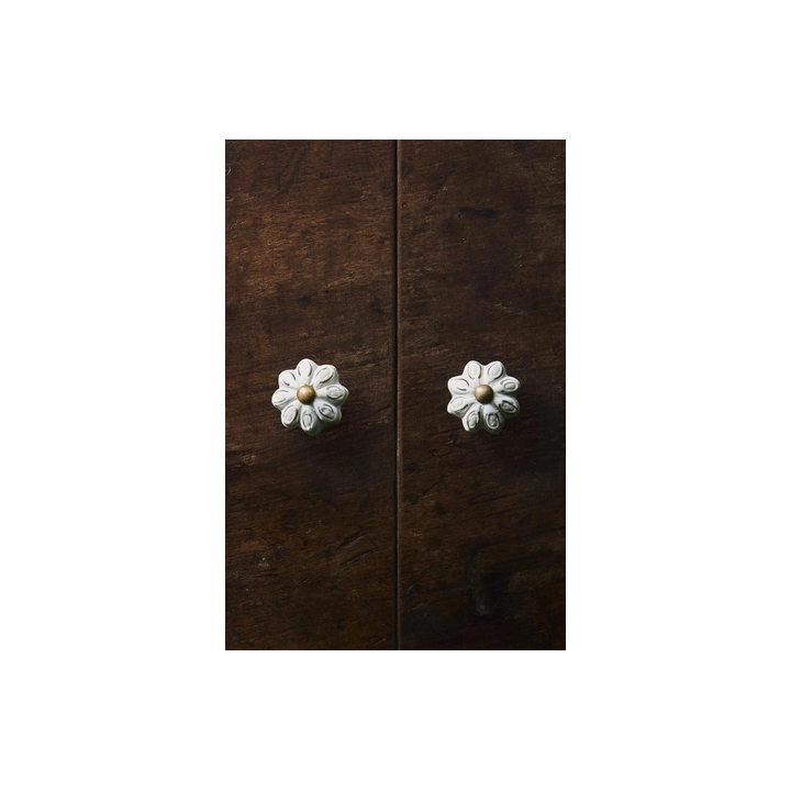 PACK OF CERAMIC FLOWER DOOR KNOBS (PACK OF 2)