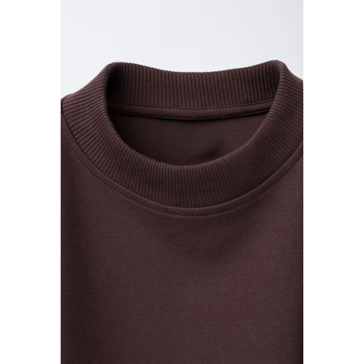 КОМПЛЕКТ ИЗ ТОЛСТОВКИ И БРЮК WIDE LEG ИЗ ТКАНИ ИНТЕРЛОК