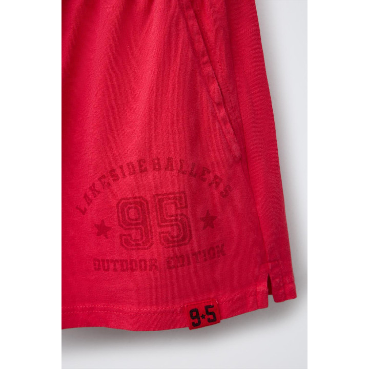 ШОРТЫ-БЕРМУДЫ С ТЕКСТОМ