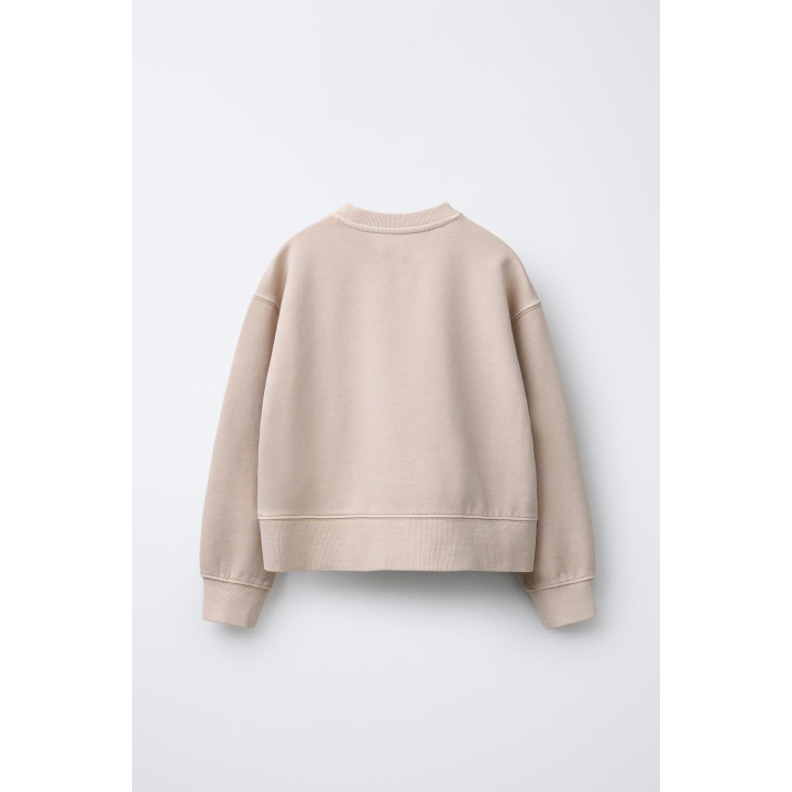 ТОЛСТОВКА С НАДПИСЬЮ И ЭФФЕКТОМ ПОТЕРТОСТИ