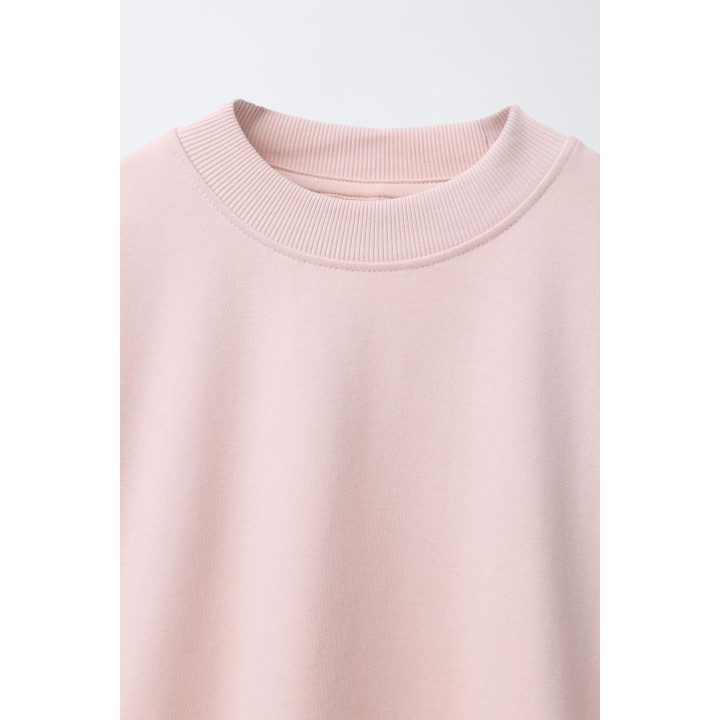 КОМПЛЕКТ ИЗ ТОЛСТОВКИ И БРЮК WIDE LEG ИЗ ФЛИСА, ОДНОТОННЫЙ