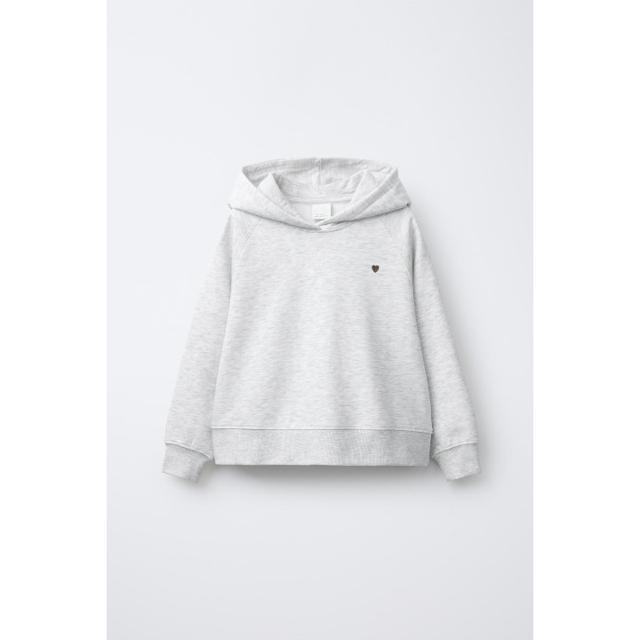 КОМПЛЕКТ ИЗ ТОЛСТОВКИ С КАПЮШОНОМ И БРЮК-ДЖОГГЕРОВ С СЕРДЦЕМ