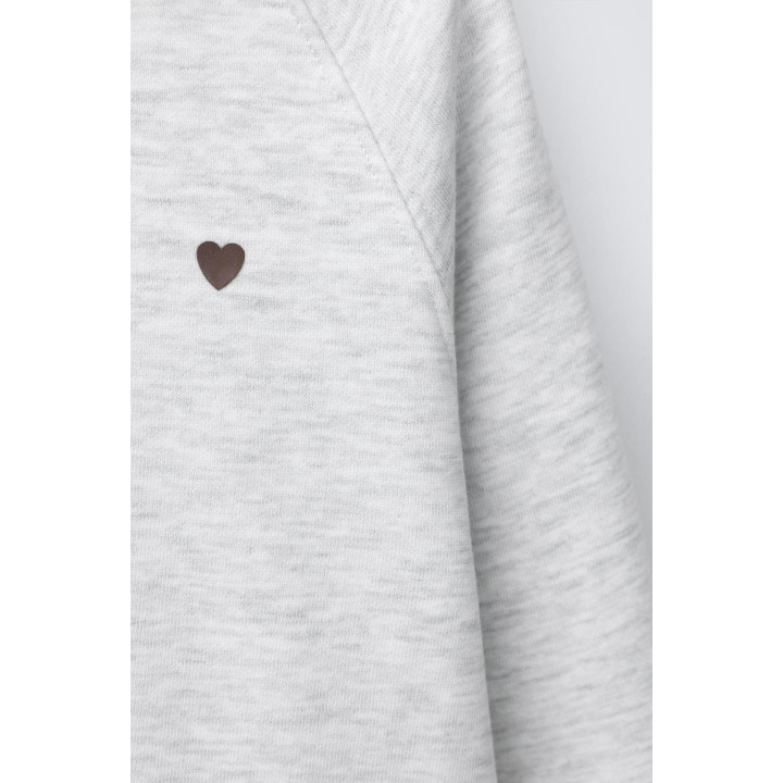 КОМПЛЕКТ ИЗ ТОЛСТОВКИ С КАПЮШОНОМ И БРЮК-ДЖОГГЕРОВ С СЕРДЦЕМ