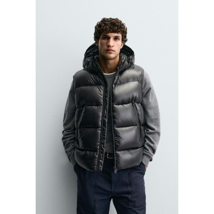 ЖИЛЕТ С НАПОЛНИТЕЛЕМ ИЗ 100% ПЕРА