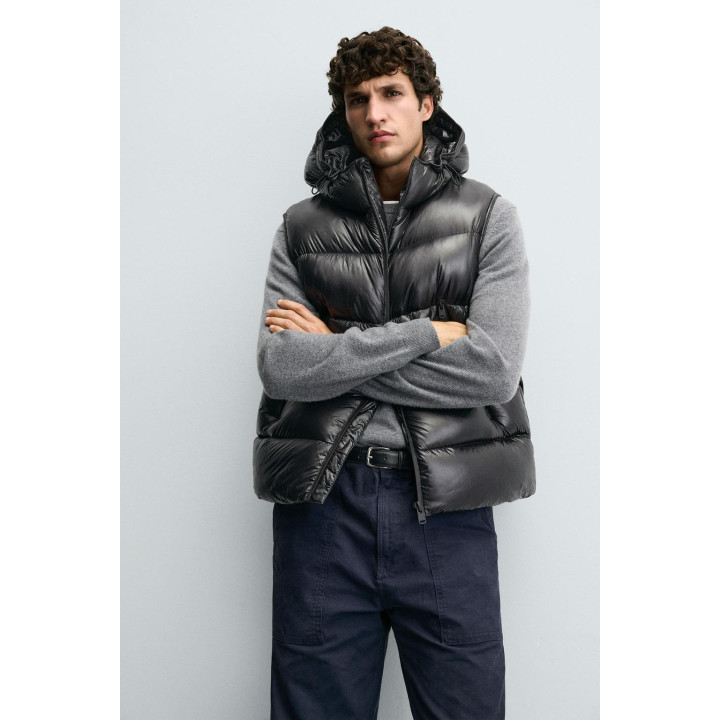 ЖИЛЕТ С НАПОЛНИТЕЛЕМ ИЗ 100% ПЕРА