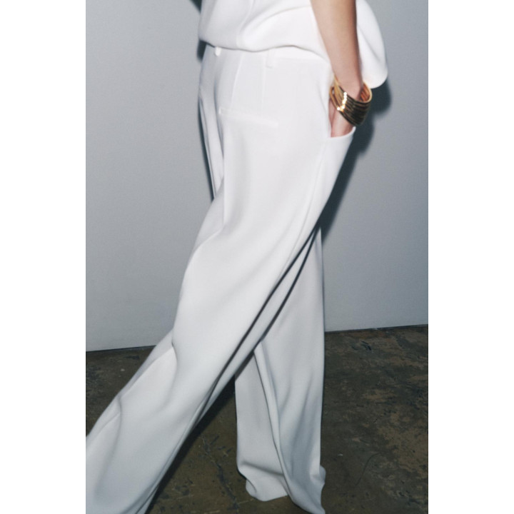 ШИРОКИЕ БРЮКИ С ЗАЩИПАМИ — ZW COLLECTION