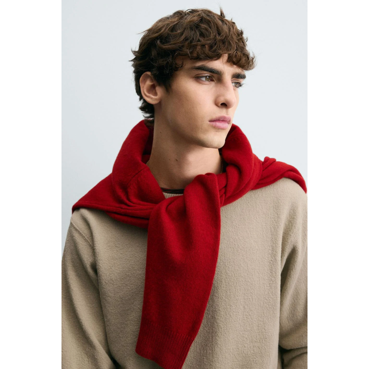 Текстурированный свитшот с округлым вырезом