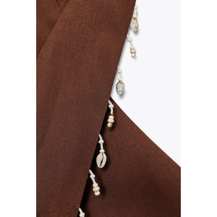 ТОП-ХАЛТЕР ИЗ ЛЬНА С РАКУШКАМИ