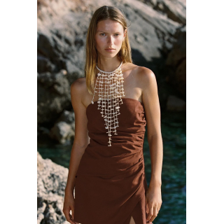 КОРОТКИЙ ЛЬНЯНОЙ КОМБИНЕЗОН