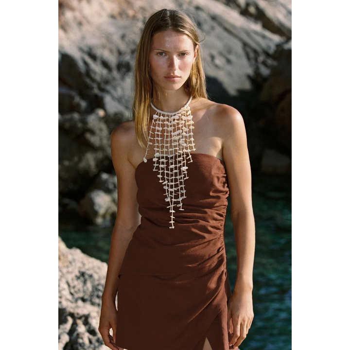 КОРОТКИЙ ЛЬНЯНОЙ КОМБИНЕЗОН