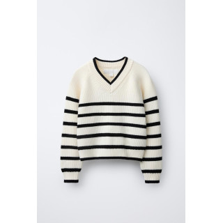 ТРИКОТАЖНЫЙ ДЖЕМПЕР В ПОЛОСКУ