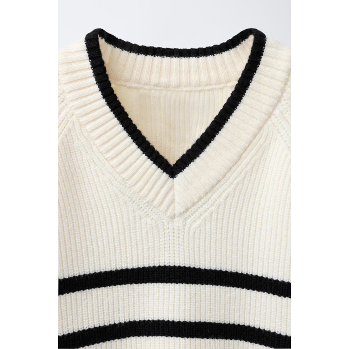 ТРИКОТАЖНЫЙ ДЖЕМПЕР В ПОЛОСКУ