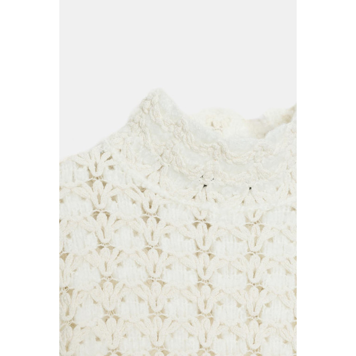 СВИТЕР ИЗ КОМБИНИРОВАННОГО ТРИКОТАЖА