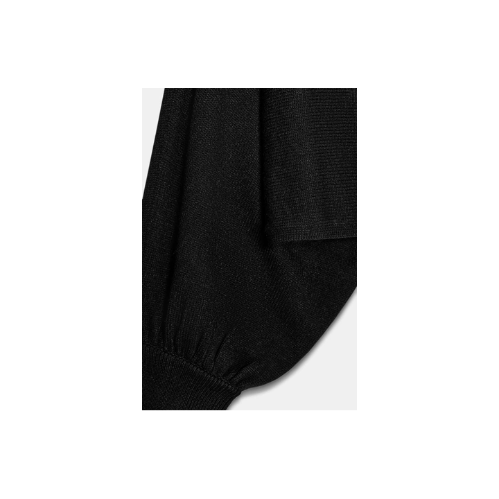 УКОРОЧЕННЫЙ СВИТЕР С ОБЪЕМНЫМИ РУКАВАМИ