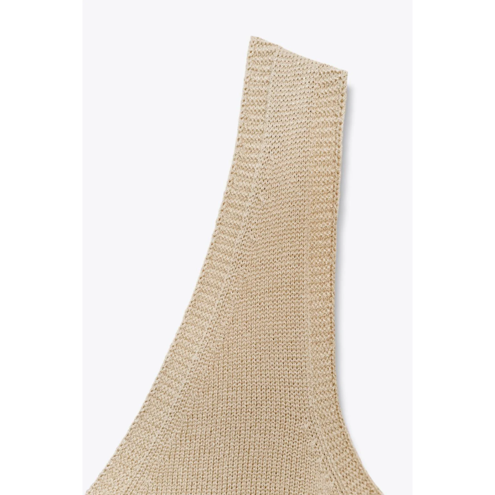 ТРИКОТАЖНЫЙ ТОП БЕЗ РУКАВОВ