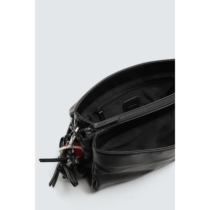 СУМКА-МЕССЕНДЖЕР С КЛАПАНОМ И БРЕЛОКОМ