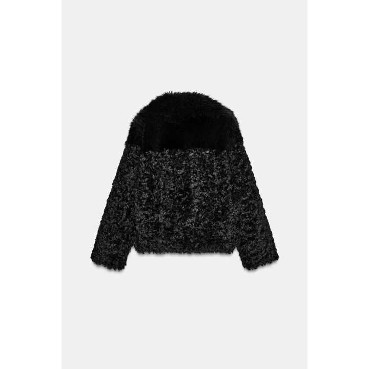 КОРОТКОЕ ПАЛЬТО ИЗ ИСКУССТВЕННОГО МЕХА — ZW COLLECTION