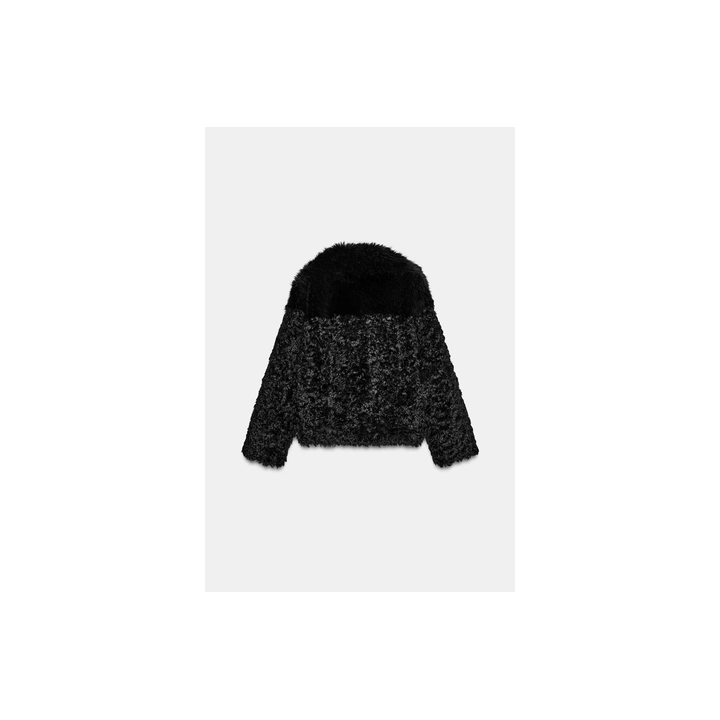 КОРОТКОЕ ПАЛЬТО ИЗ ИСКУССТВЕННОГО МЕХА — ZW COLLECTION