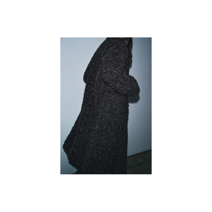 ДЛИННОЕ ПАЛЬТО ИЗ ИСКУССТВЕННОЙ ОВЧИНЫ — ZW COLLECTION