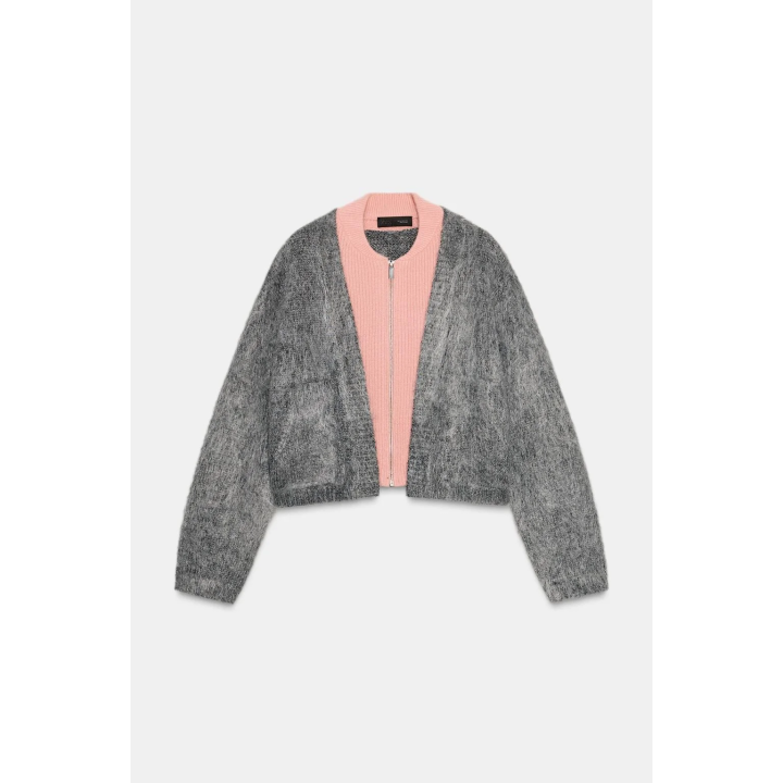 КУРТКА ИЗ ДВОЙНОГО ТРИКОТАЖА