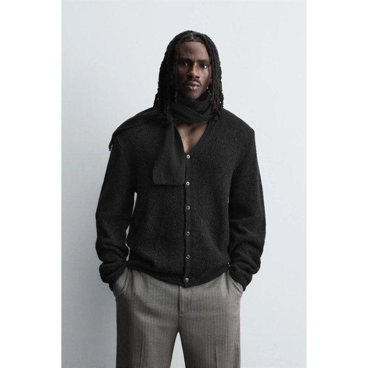 БЛЕСТЯЩИЙ ТЕКСТУРНЫЙ КАРДИГАН