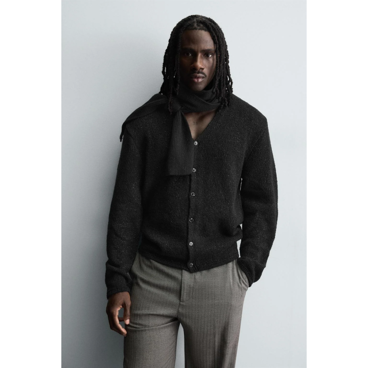 БЛЕСТЯЩИЙ ТЕКСТУРНЫЙ КАРДИГАН