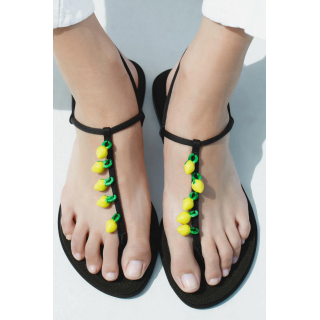 САНДАЛИИ С РЕМЕШКОМ И БИСЕРОМ