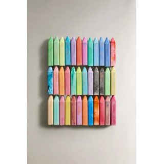 PACK OF COLOURED CHILDREN'S CHALKS (PACK OF 36)