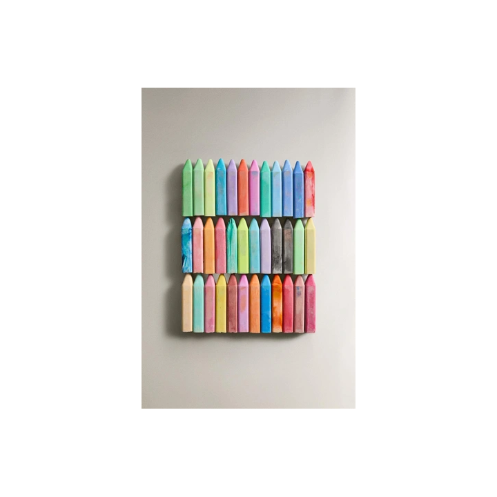 PACK OF COLOURED CHILDREN'S CHALKS (PACK OF 36)