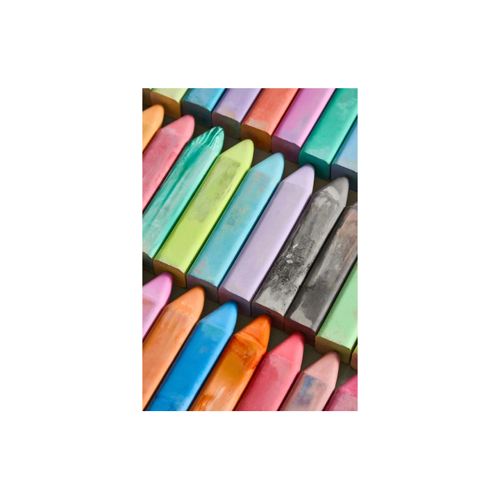 PACK OF COLOURED CHILDREN'S CHALKS (PACK OF 36)